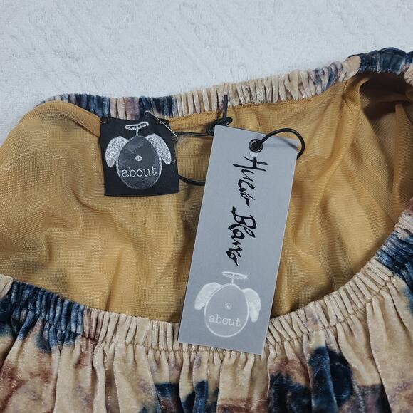 About Italian silk & velvet Empire waist on/off shoulder dress Sz 42 old money - Picture 9 of 12